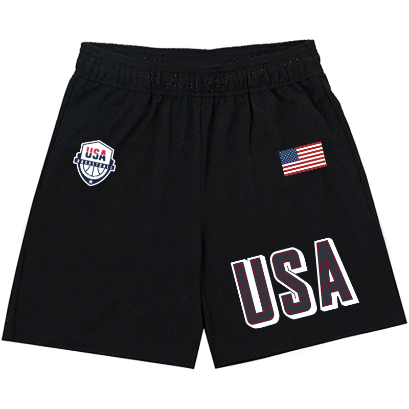 Men 2024 USA basketball shorts black->more jerseys->NBA Jersey